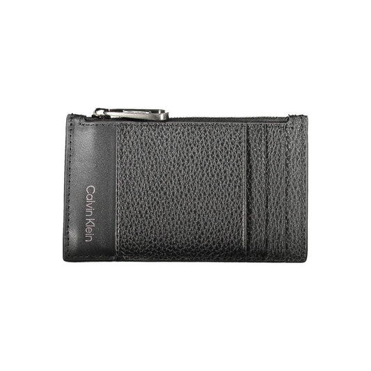 Calvin Klein Black Leather Men Wallet Calvin Klein Dark Slate Gray