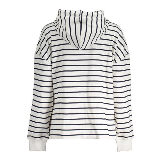 North Sails White Cotton Women Sweater North Sails Light Gray