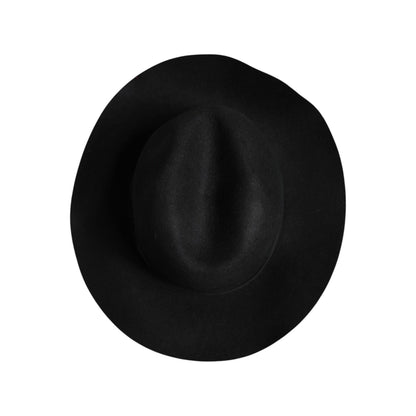 Dolce & Gabbana Black Wide Brim Trilby Fedora Hat
