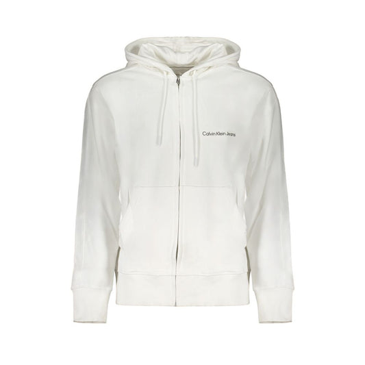 Calvin Klein White Cotton Sweater Calvin Klein Light Gray