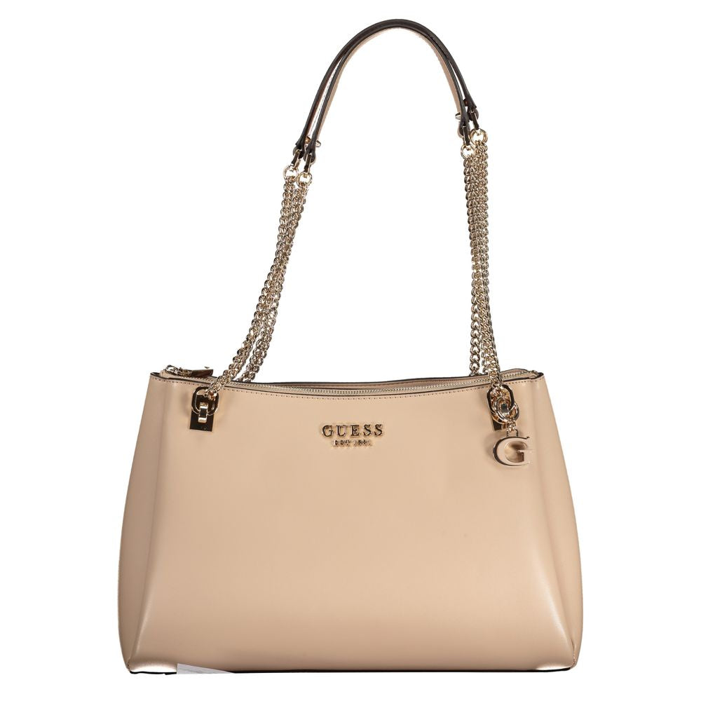 Front view with bag zipped and handles upright.