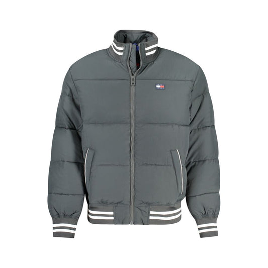 Tommy Hilfiger Green Polyamide Men Jacket Tommy Hilfiger Dim Gray