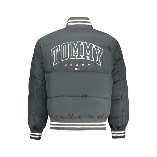 Tommy Hilfiger Green Polyamide Men Jacket Tommy Hilfiger Dim Gray