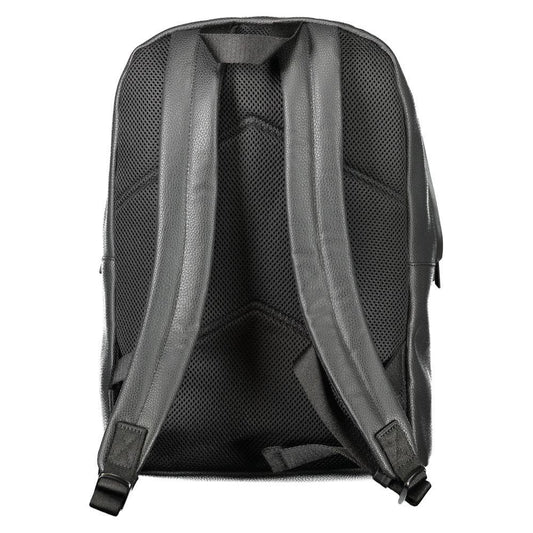 Calvin Klein Black Polyester Men Backpack Calvin Klein Dark Slate Gray