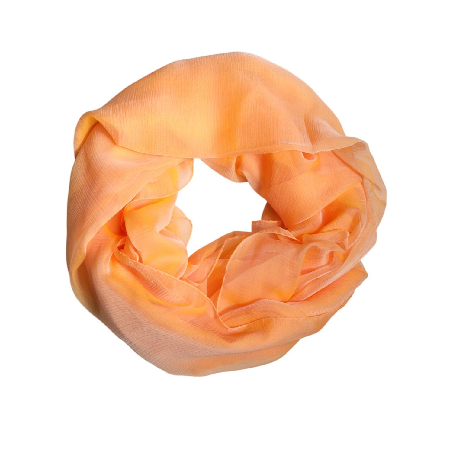 Dolce & Gabbana Orange Silk Rectangle Wrap Shawl Scarf