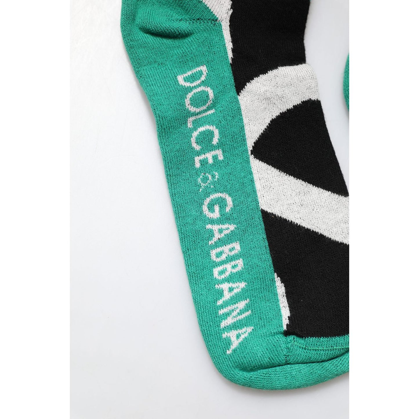 Dolce & Gabbana Multicolor Cotton Stretch Over Calf Socks