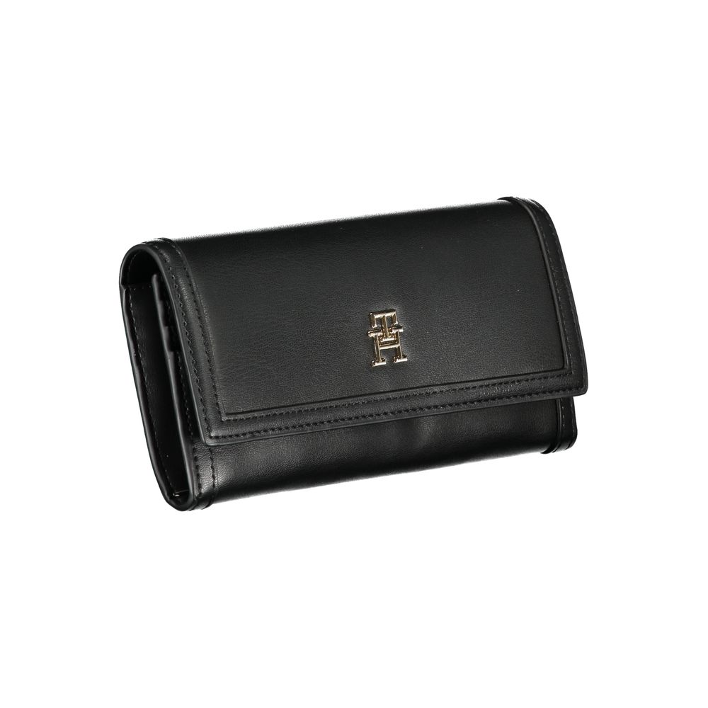 Tommy Hilfiger Elegant Black Dual-Compartment Wallet Tommy Hilfiger Dark Slate Gray