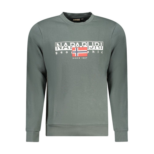 Napapijri Green Cotton Sweater Napapijri Dim Gray