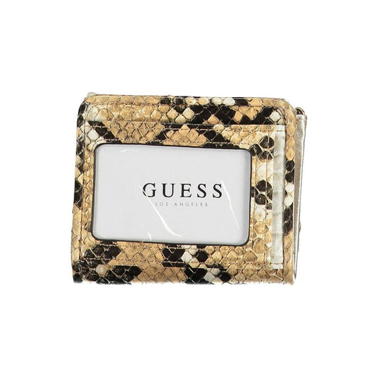 Guess Jeans Beige Polyethylene Women Wallet Guess Jeans Light Gray