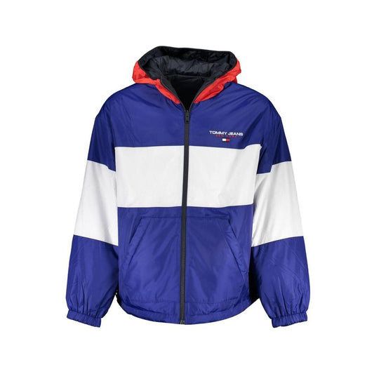 Tommy Hilfiger Blue Polyester Men's Reversible Jacket Tommy Hilfiger Dark Slate Blue