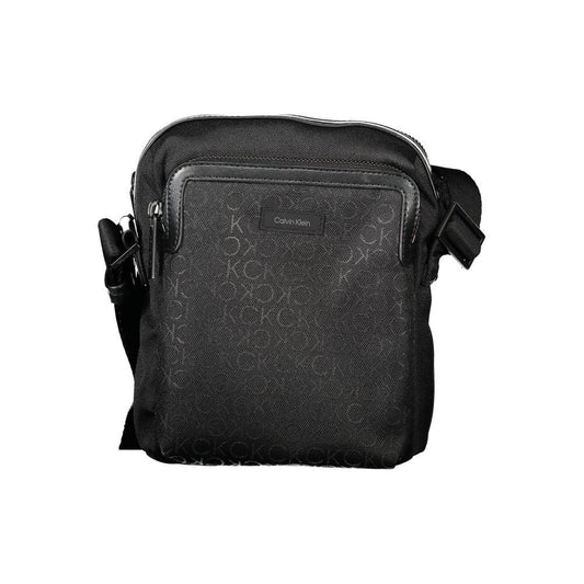 Calvin Klein Black Polyester Men Shoulder Bag Calvin Klein Dark Slate Gray