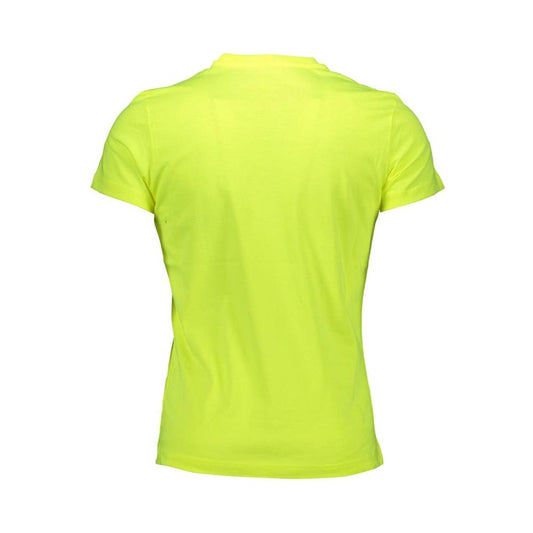 Diesel Yellow Cotton Men T-Shirt Diesel Green Yellow