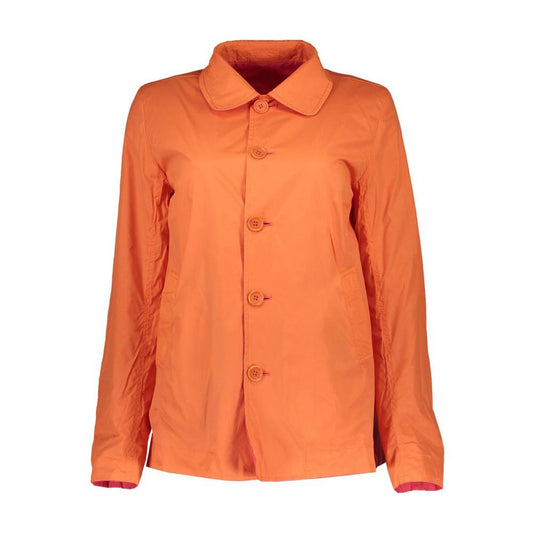 Gant Red Cotton Women Jacket Gant Coral