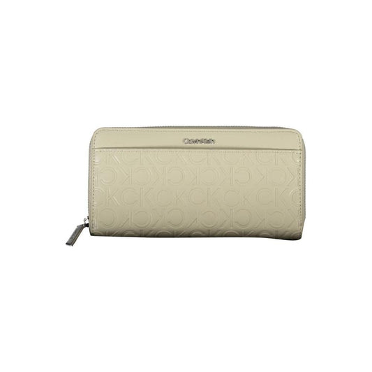 Calvin Klein Beige Polyethylene Women Wallet Calvin Klein Tan