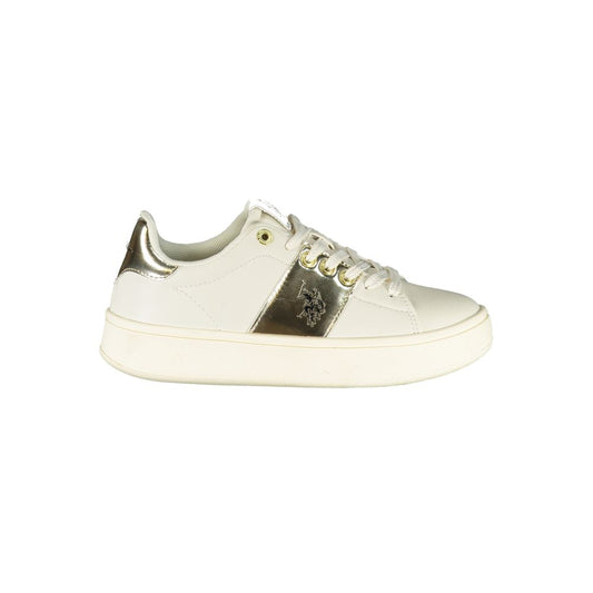 U.S. POLO ASSN. Beige Polyethylene Women Sneaker U.S. POLO ASSN. Antique White