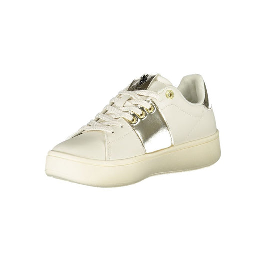 U.S. POLO ASSN. Beige Polyethylene Women Sneaker U.S. POLO ASSN. Light Gray