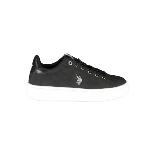 U.S. POLO ASSN. Black Polyester Women Sneaker U.S. POLO ASSN. Dark Slate Gray