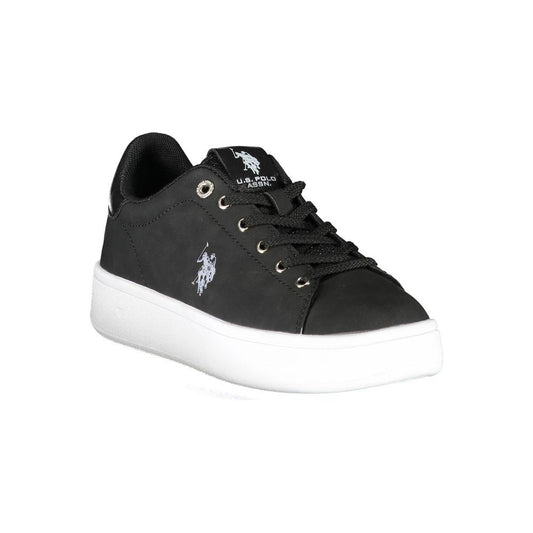 U.S. POLO ASSN. Black Polyester Women Sneaker U.S. POLO ASSN. Dark Slate Gray