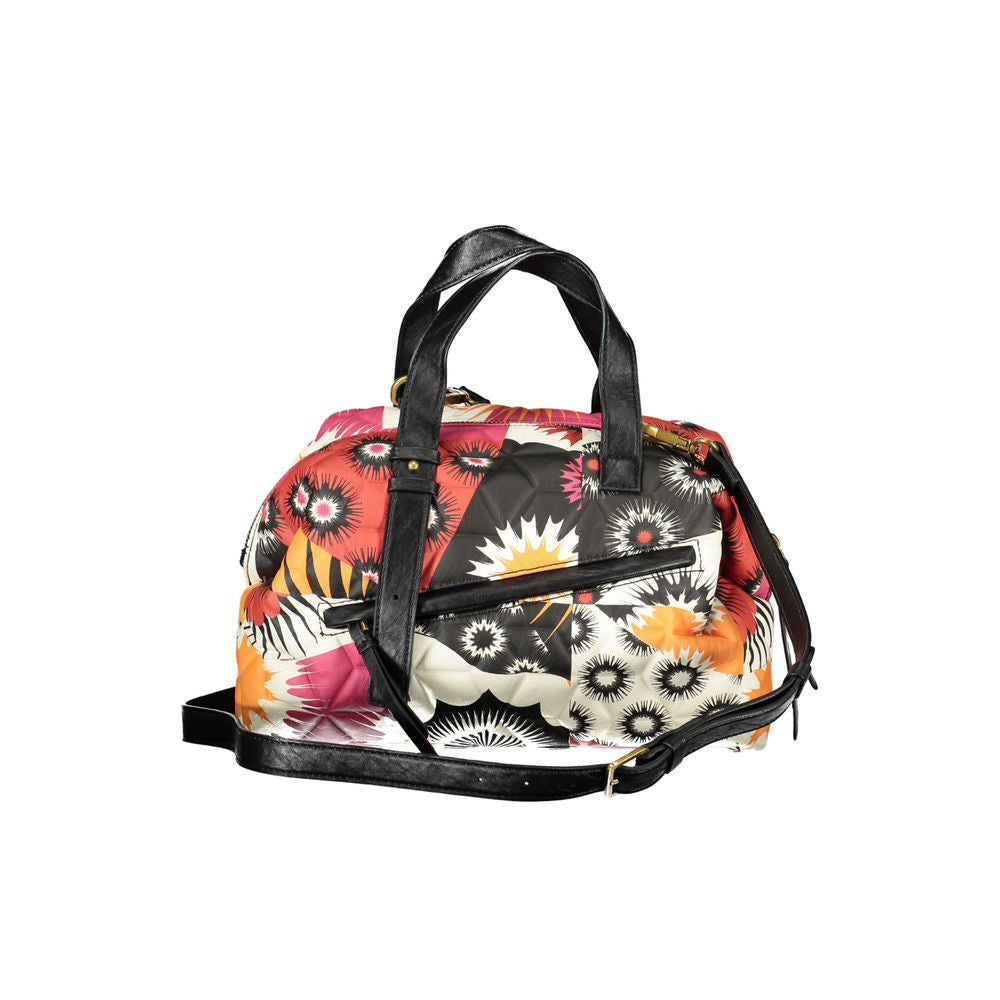 Front view with bag zipped and handles upright.