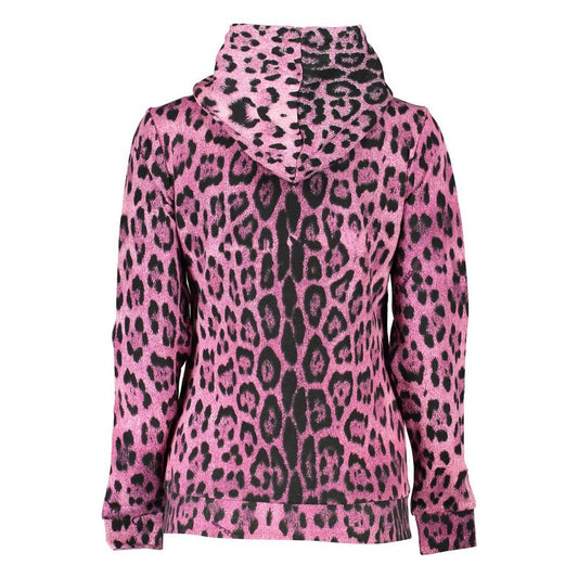 Cavalli Class Pink Cotton Women Sweater Cavalli Class Rosy Brown
