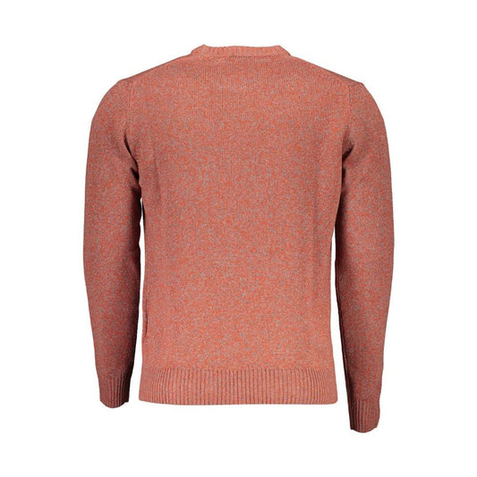 Harmont & Blaine Red Wool Men Sweater Harmont & Blaine Rosy Brown