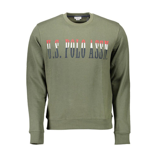 U.S. POLO ASSN. Green Cotton Men Sweater U.S. POLO ASSN. Dim Gray