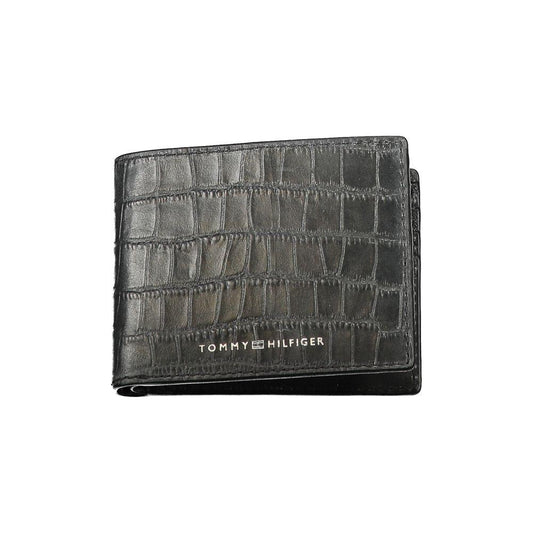 Tommy Hilfiger Black Leather Wallet Tommy Hilfiger Dark Slate Gray