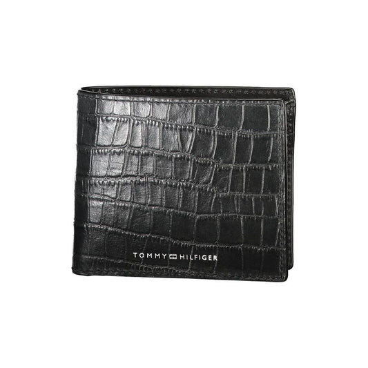 Tommy Hilfiger Black Leather Wallet Tommy Hilfiger Dark Slate Gray