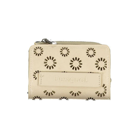 Desigual Beige Polyethylene Wallet Desigual Wheat