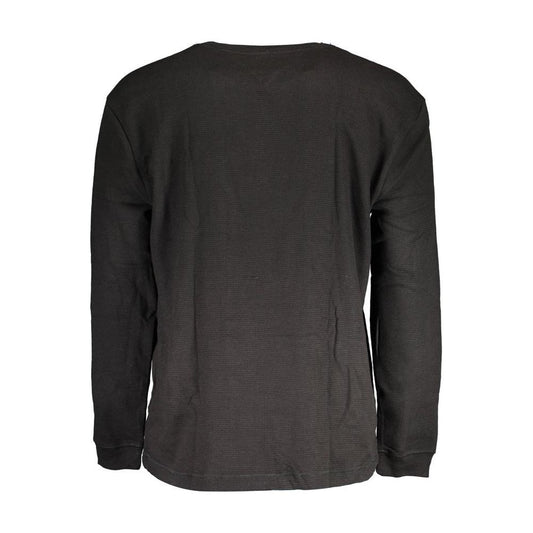 Tommy Hilfiger Black Cotton Men Sweater Tommy Hilfiger Dark Slate Gray