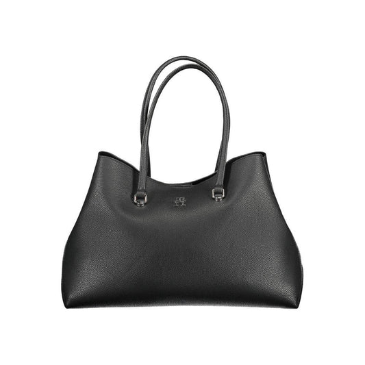 Tommy Hilfiger Black Polyester Women Handbag Tommy Hilfiger Dark Slate Gray