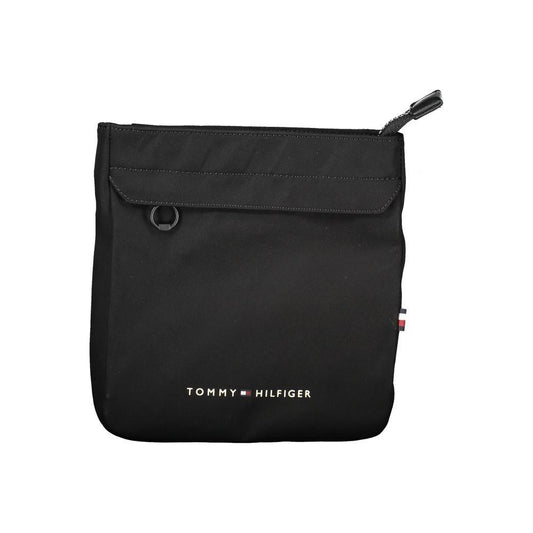 Tommy Hilfiger Black Polyester Men Shoulder Bag Tommy Hilfiger Dark Slate Gray