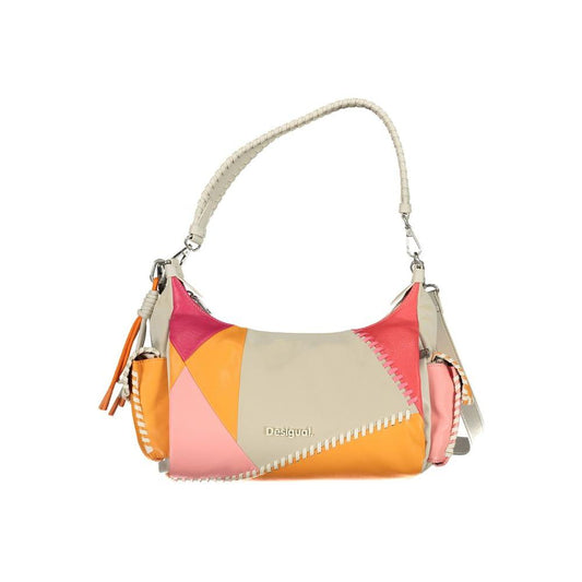 Desigual Beige Polyethylene Handbag Desigual Gray