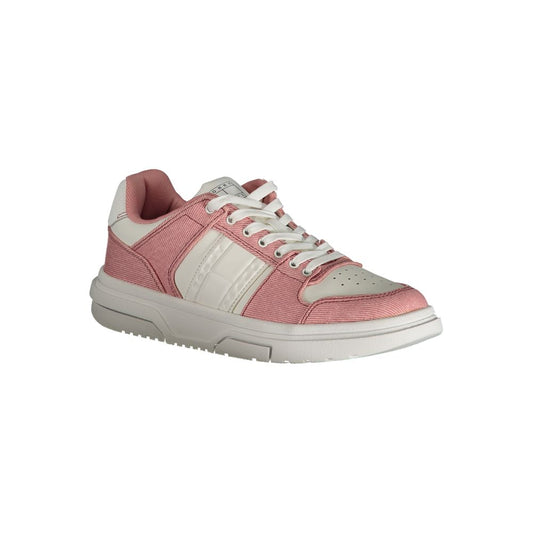 Tommy Hilfiger Pink Polyester Sneaker Tommy Hilfiger Rosy Brown