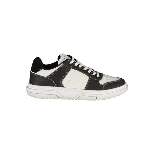 Tommy Hilfiger Black Polyester Sneaker Tommy Hilfiger Light Gray