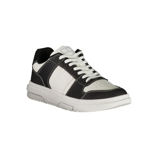 Tommy Hilfiger Black Polyester Sneaker Tommy Hilfiger Dark Slate Gray