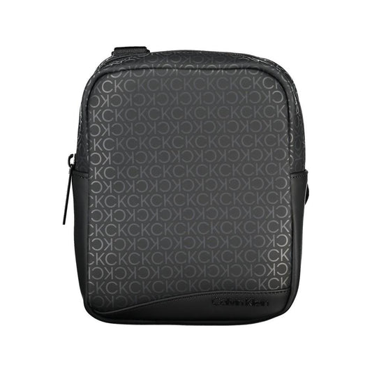 Calvin Klein Sleek Black Shoulder Bag with Contrasting Accents Calvin Klein Dark Slate Gray