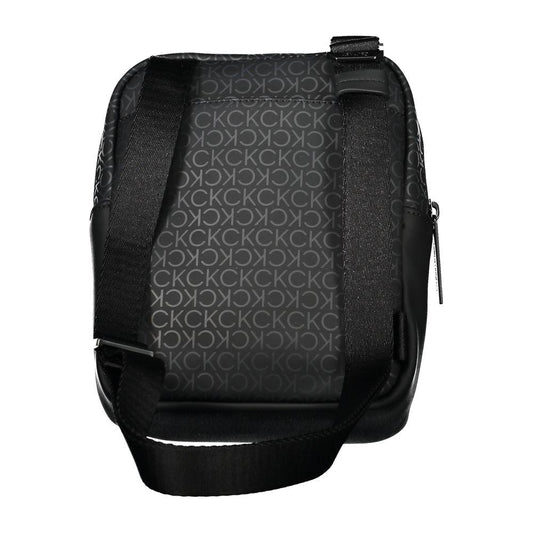 Calvin Klein Sleek Black Shoulder Bag with Contrasting Accents Calvin Klein Dark Slate Gray