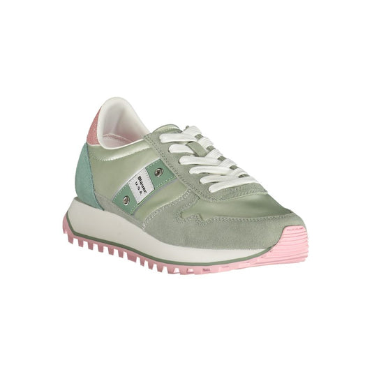 Blauer Green Polyester Women Sneaker Blauer Dark Gray