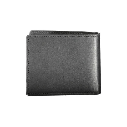 Tommy Hilfiger Black Leather Men Wallet Tommy Hilfiger Dim Gray