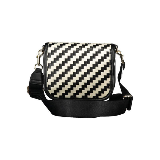 Tommy Hilfiger Black Polyester Handbag Tommy Hilfiger Light Gray