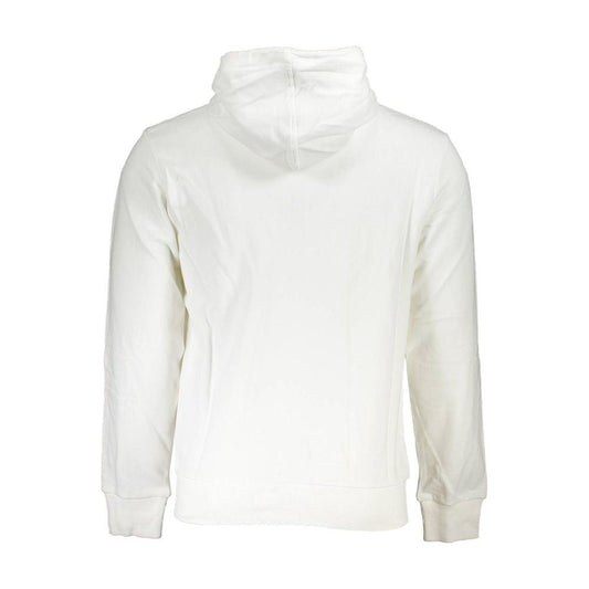 La Martina Elegant White Hooded Sweatshirt for Men La Martina Beige