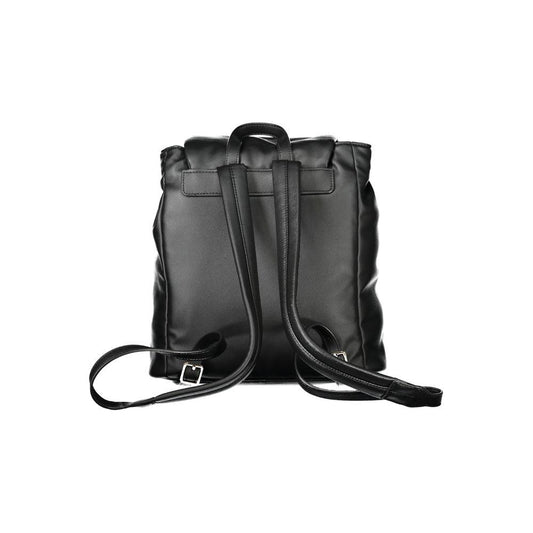 Tommy Hilfiger Black Polyester Women Backpack Tommy Hilfiger Dark Slate Gray