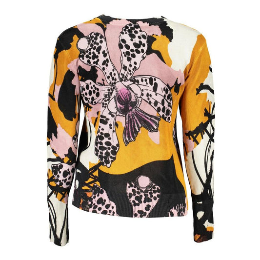 Desigual Pink Linen Sweater Desigual Thistle