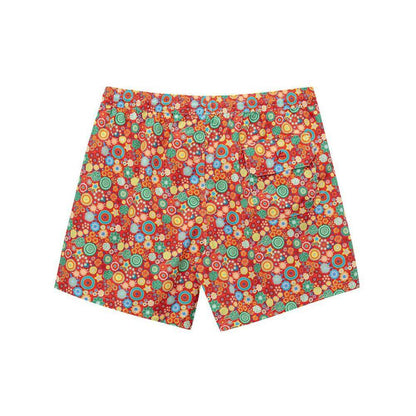 Isaia Red Polyester Swim Short