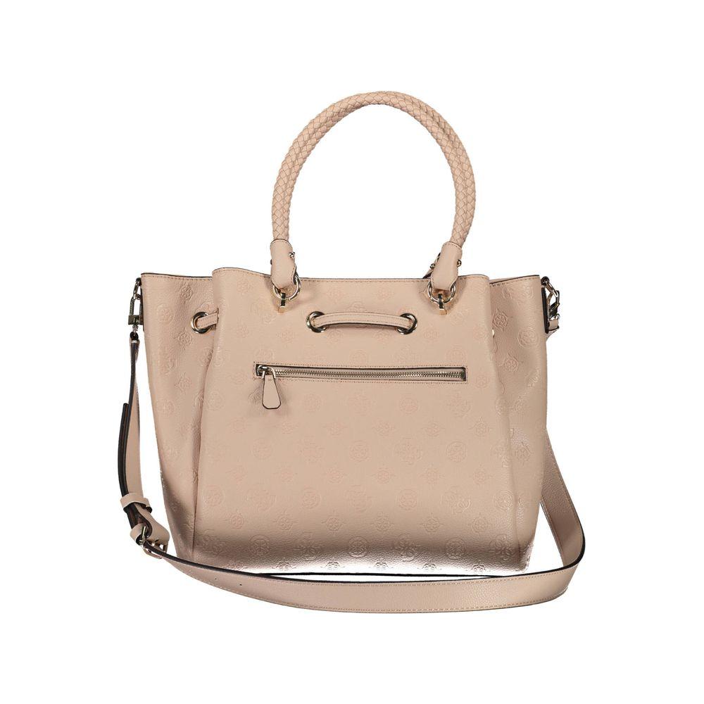 Front view with bag zipped and handles upright.