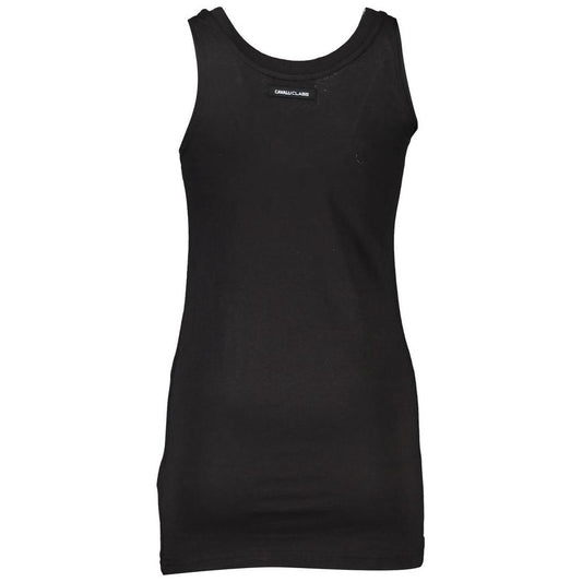 Cavalli Class Black Cotton Women Top Cavalli Class Dark Slate Gray