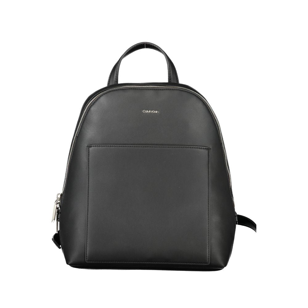 Front view with bag zipped and handles upright.