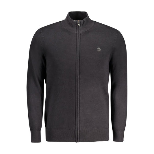 Timberland Black Cotton Men Cardigan Timberland Dark Slate Gray