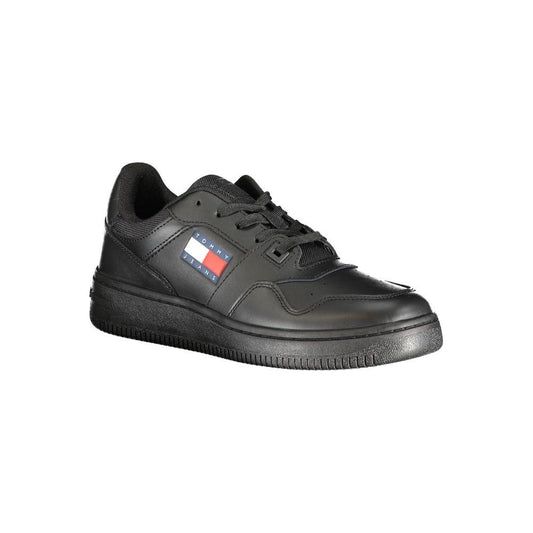 Tommy Hilfiger Black Polyester Sneaker Tommy Hilfiger Dark Slate Gray